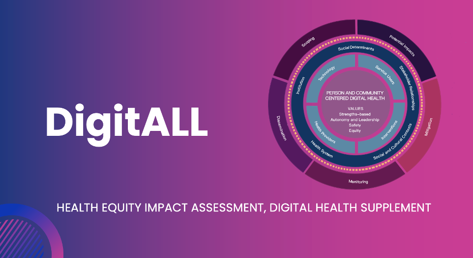 Improving the equity of digital health technology by using the Health Equity Impact Assessment Digital Health supplement (HEIA-DH)